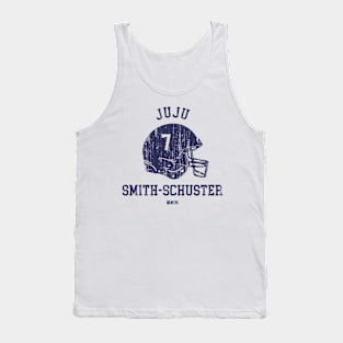 JuJu Smith-Schuster New England Helmet Font Tank Top